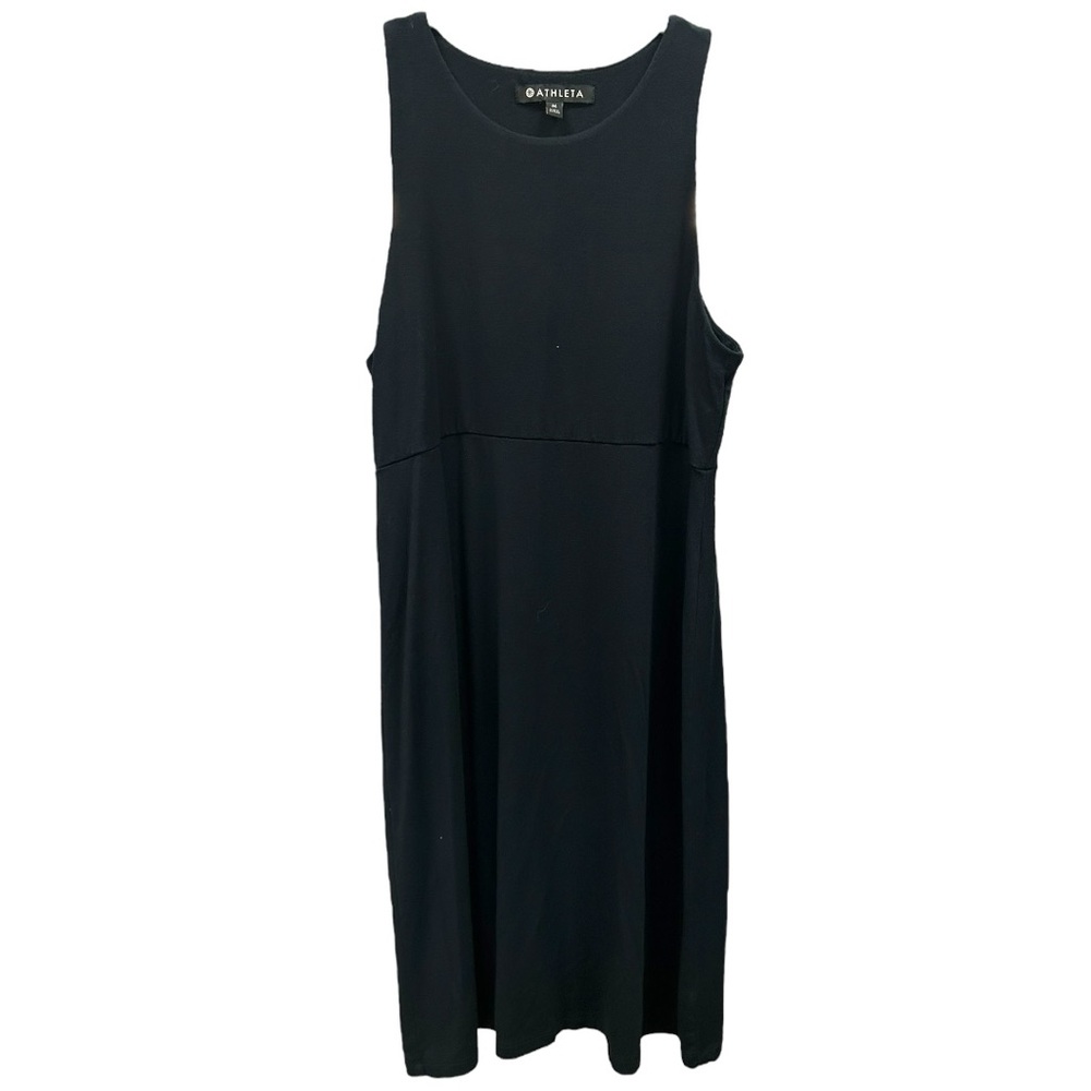 Athleta Women's Santorini Sleeveless‎ Black Athletic Dress  Sz M